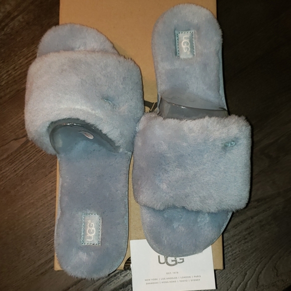 New Ugg Women's Cozette Shearling Slide in Succulent Size 8 - Picture 5 of 8